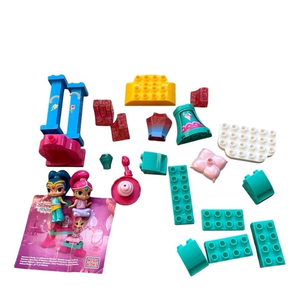 Shimmer and Shine Building Set Megabloks Nickelodeon Blocks Toys Pink Blue